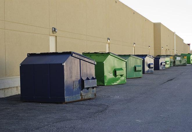 waste management containers at a worksite in Ash NC